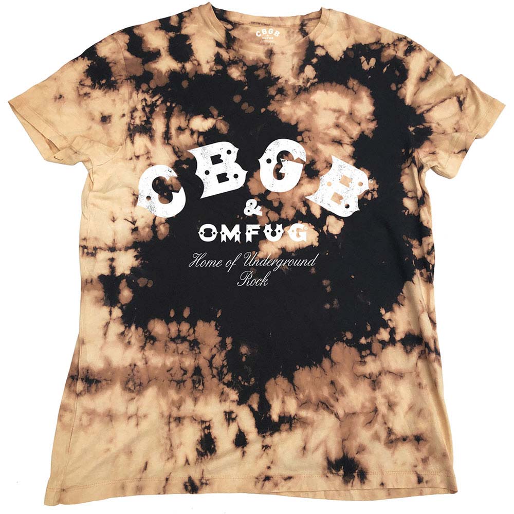 CBGB Classic Logo (Dip-Dye) Tie Dye T-shirt Front