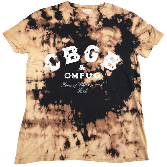 CBGB Classic Logo (Dip-Dye) Tie Dye T-shirt Front