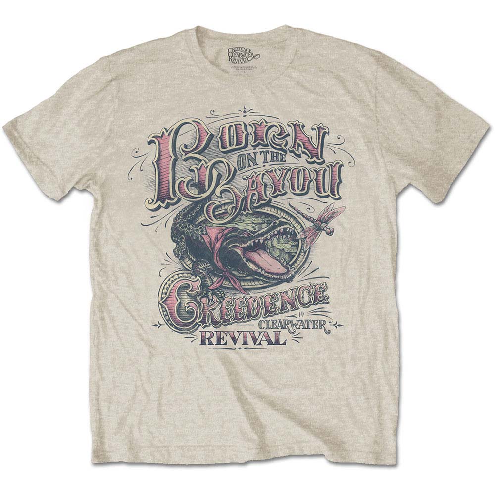 Creedence Clearwater Revival Born on the Bayou Slim Fit T-shirt Front
