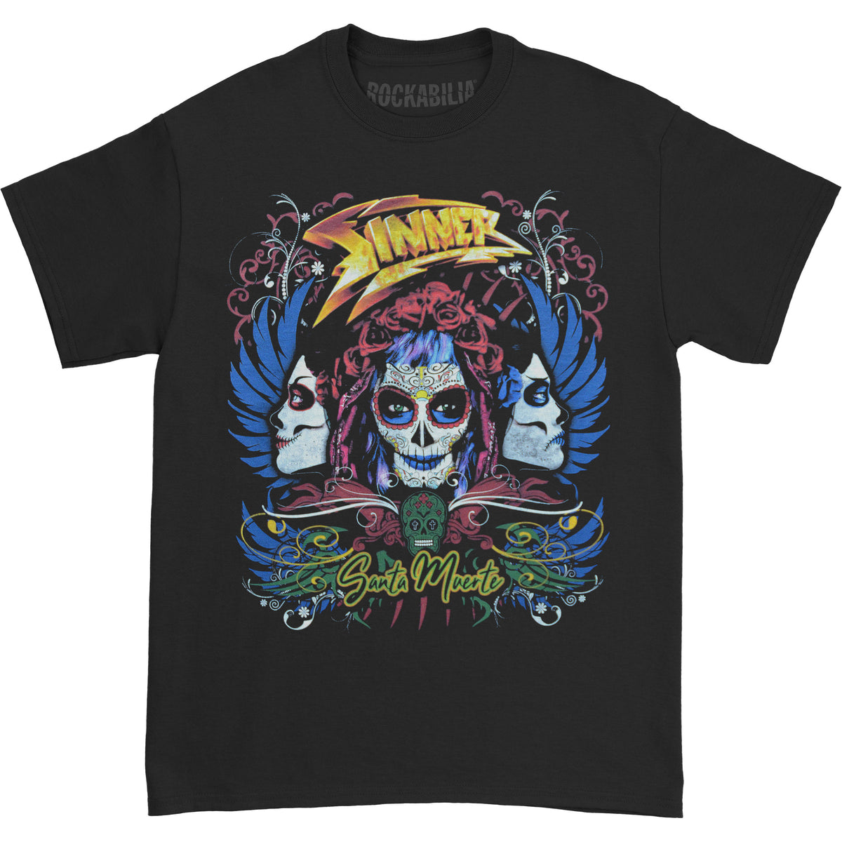Sinner Santa Muerte T-shirt Front