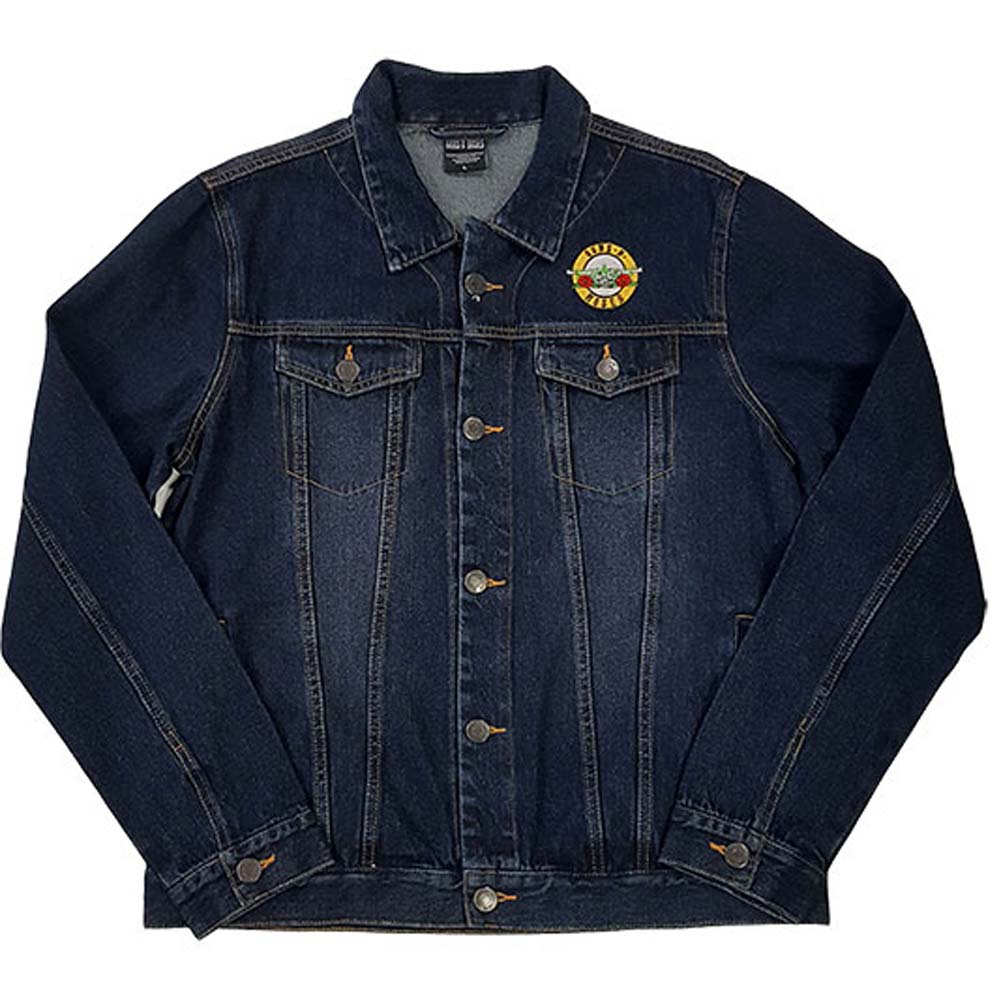 Guns N Roses Classic Logo (Back Print) Denim Jacket Front
