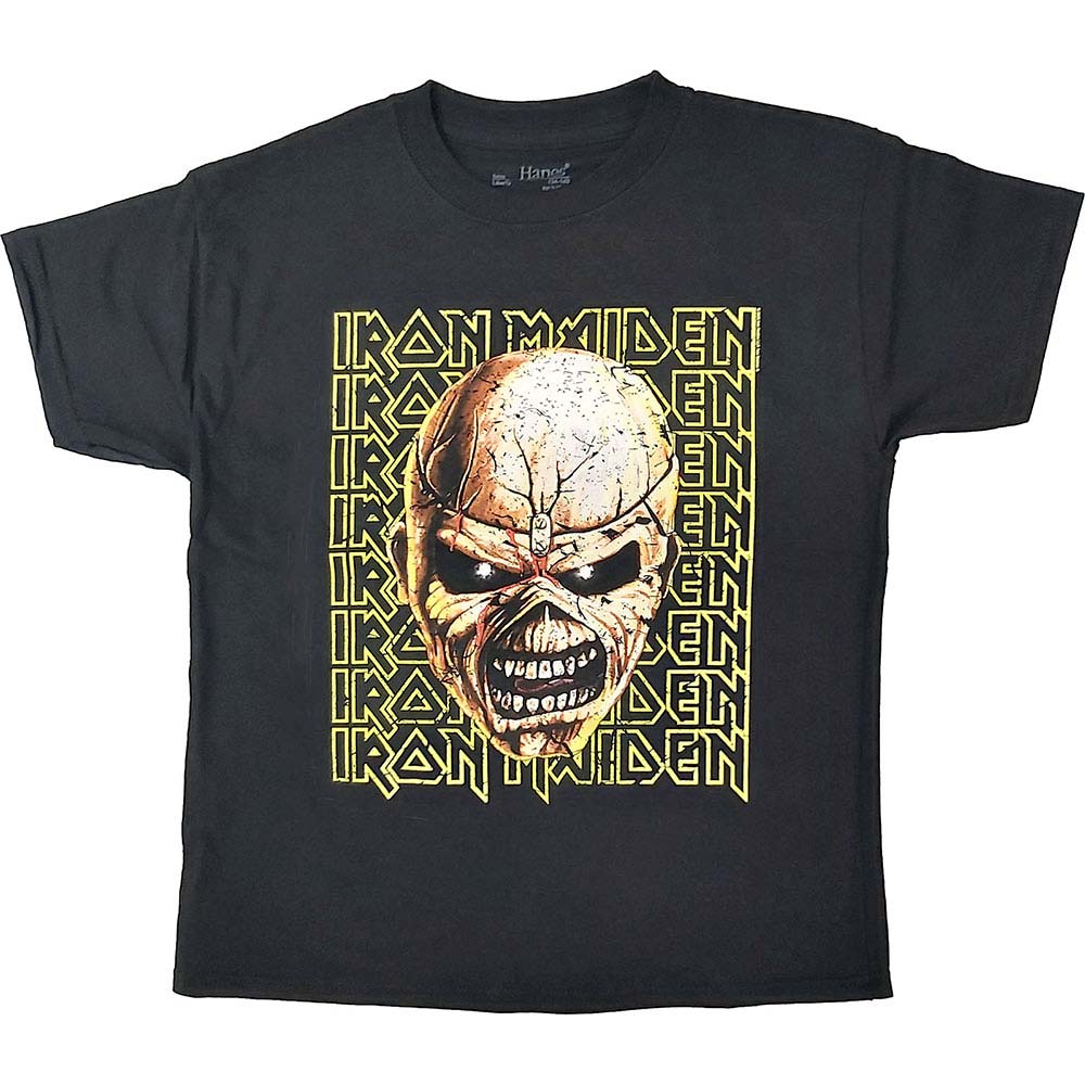 Iron Maiden Big Trooper Head Kids Tee Childrens T-shirt Front