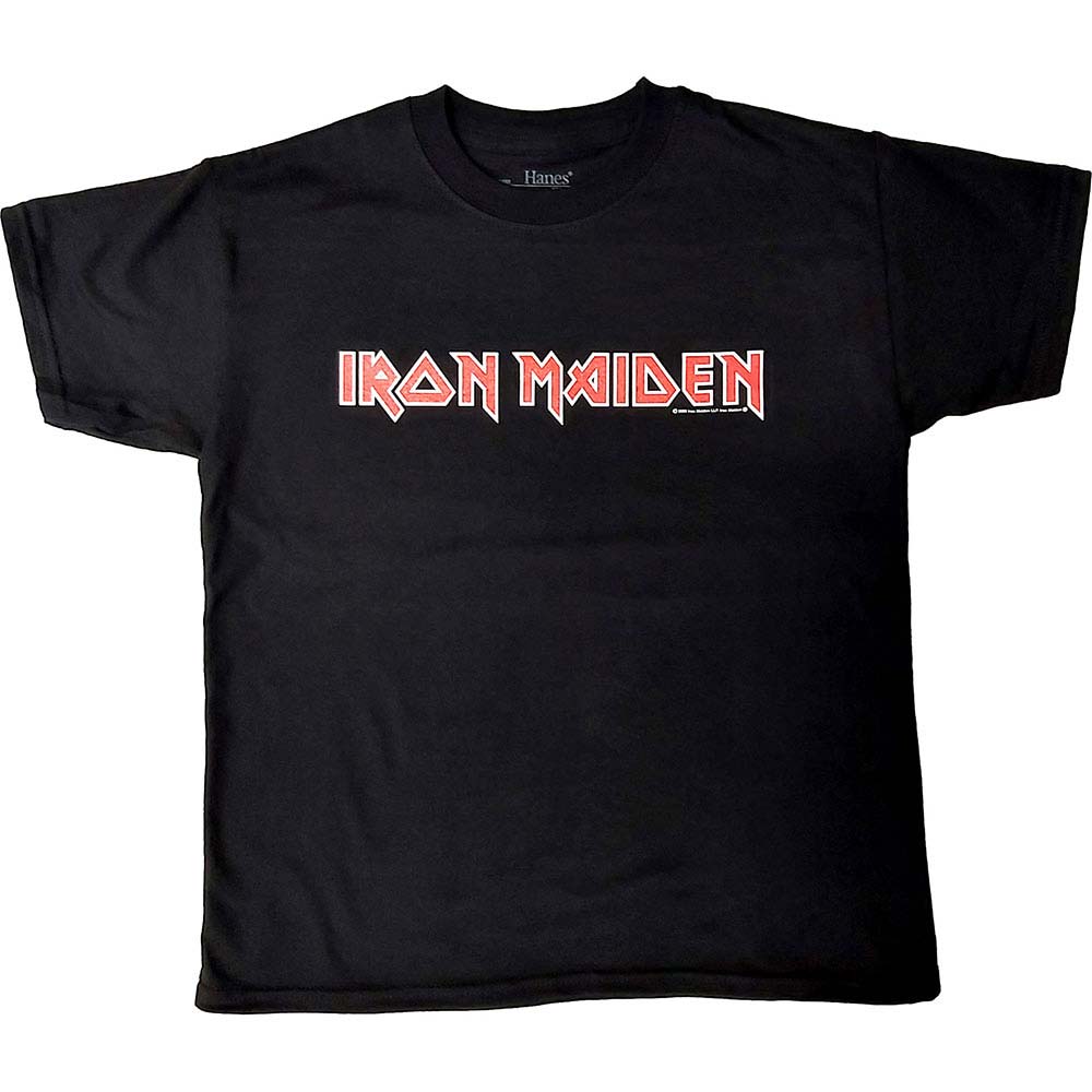 Iron Maiden Logo Kids Tee Childrens T-shirt Front
