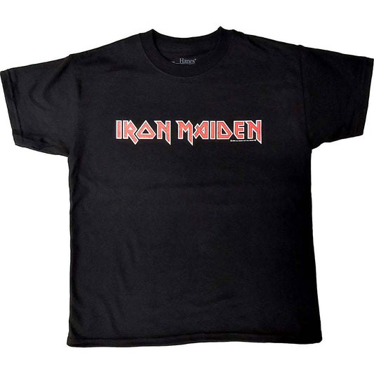 Iron Maiden Logo Kids Tee Childrens T-shirt Front