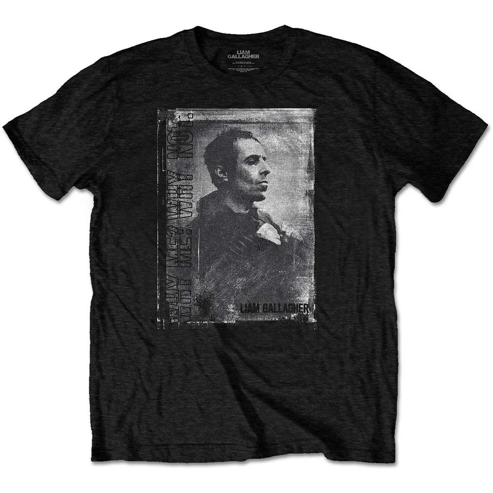 Liam Gallagher Monochrome Slim Fit T-shirt Front