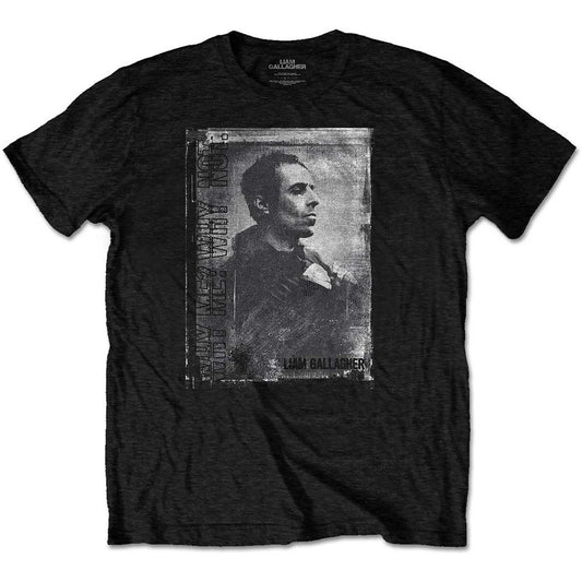Liam Gallagher Monochrome Slim Fit T-shirt Front