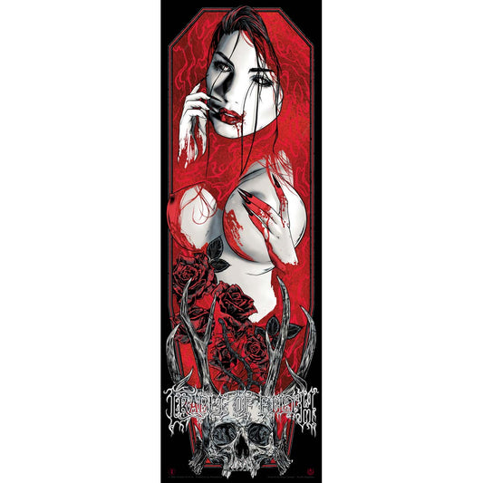 Cradle Of Filth Blood Bath (Red) by Rhys Cooper Limited Screenprint Front