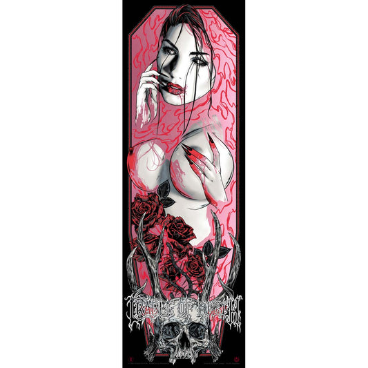Cradle Of Filth Blood Bath (Pink) by Rhys Cooper Limited Screenprint Front