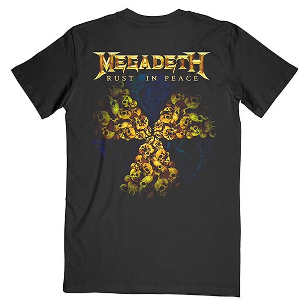 Megadeth Rust In Peace 30th Anniversary (Back Print) Slim Fit T-shirt Back