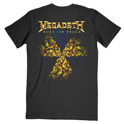 Megadeth Rust In Peace 30th Anniversary (Back Print) Slim Fit T-shirt Back