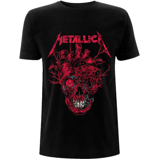 Metallica Heart Skull Slim Fit T-shirt Front