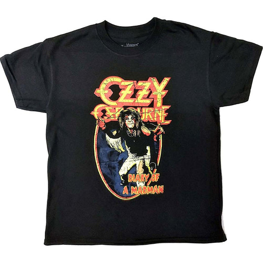 Ozzy Osbourne Vintage Diary of a Madman Childrens T-shirt Front