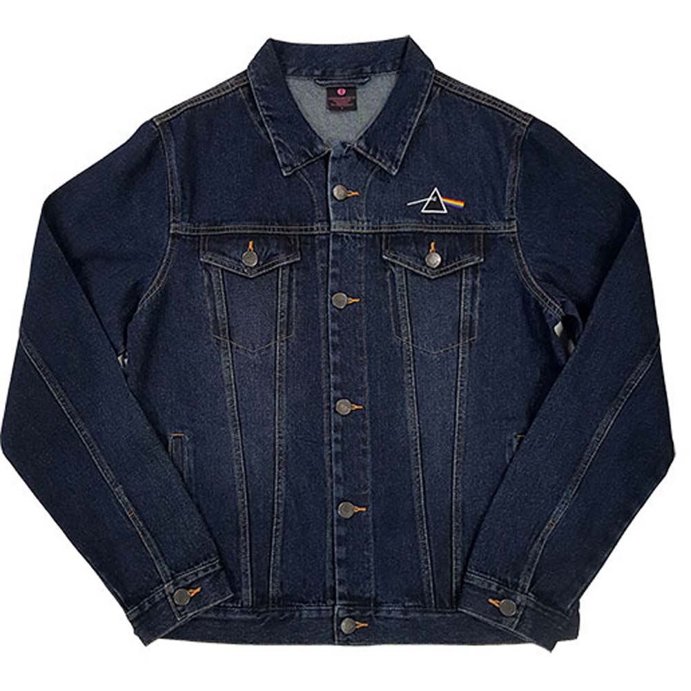 Pink Floyd Dark Side of the Moon Oval (Back Print) Denim Jacket Front