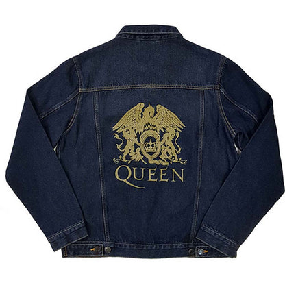 Queen Classic Crest (Back Print) Denim Jacket Back