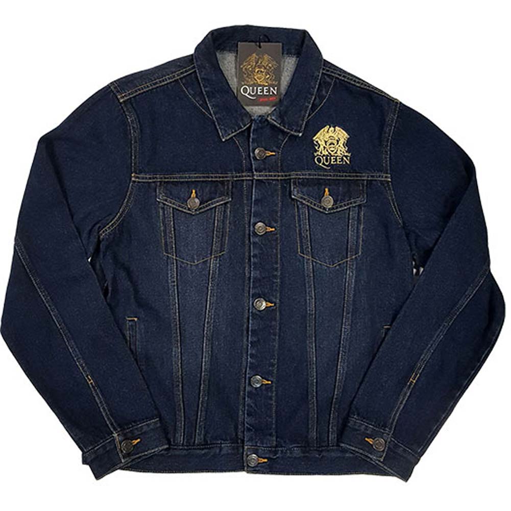 Queen Classic Crest (Back Print) Denim Jacket Front