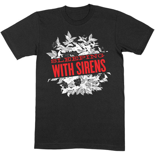 Sleeping With Sirens Floral Slim Fit T-shirt Front