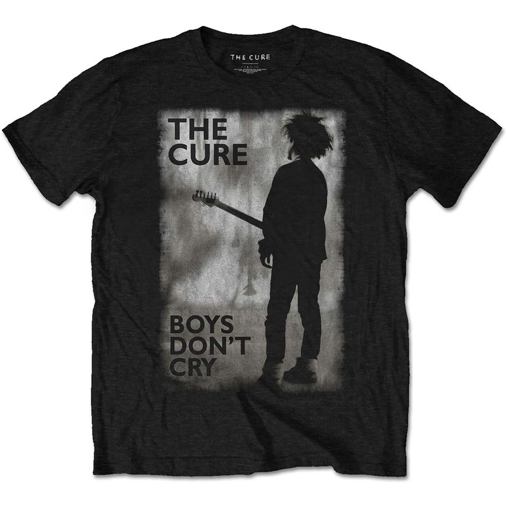 Cure Boys Don't Cry Black & White Slim Fit T-shirt Front