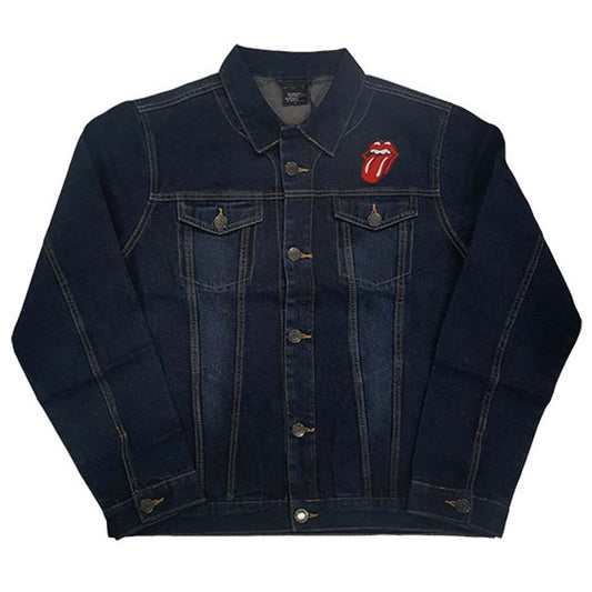 Rolling Stones Classic Tongue (Back Print) Denim Jacket Front