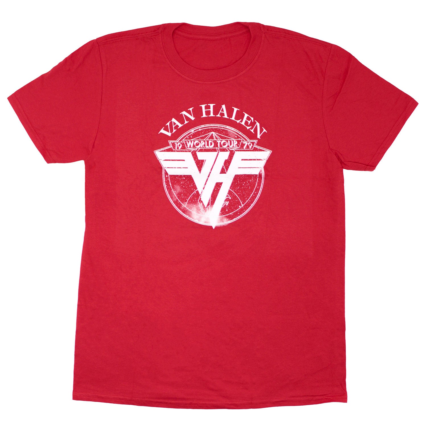 Tee-shirt Manches Longues Officiel Van Halen - Tournée 84 - Unisexe Bleu Marine - 4