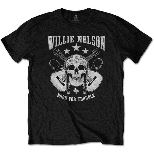 Willie Nelson Skull Slim Fit T-shirt Front