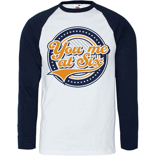 You Me At Six Crest Raglan Tee Baseball Jersey Front
