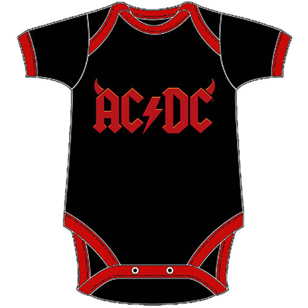 AC/DC Horns Bodysuit Front