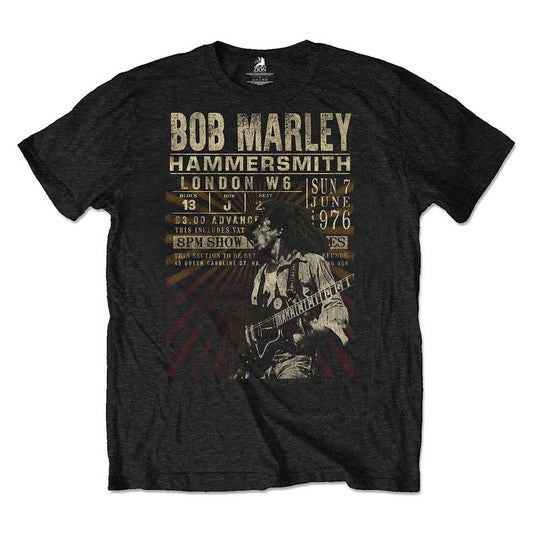 Bob Marley Hammersmith '76 Eco-Tee Vintage T-shirt Front
