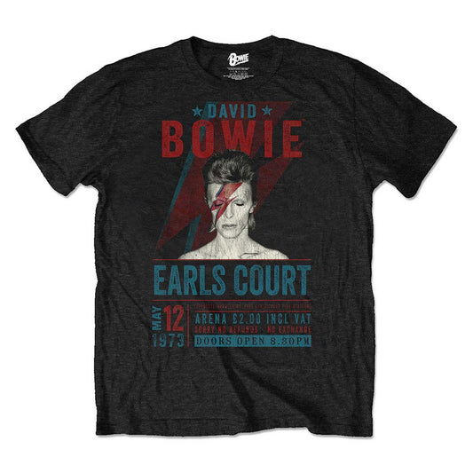 David Bowie Earls Court '73 Eco-Tee Vintage T-shirt Front