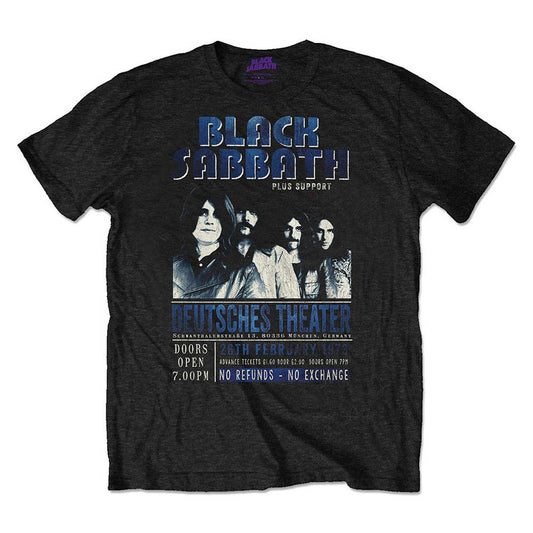 Black Sabbath Deutsches '73 Eco-Tee Vintage T-shirt Front
