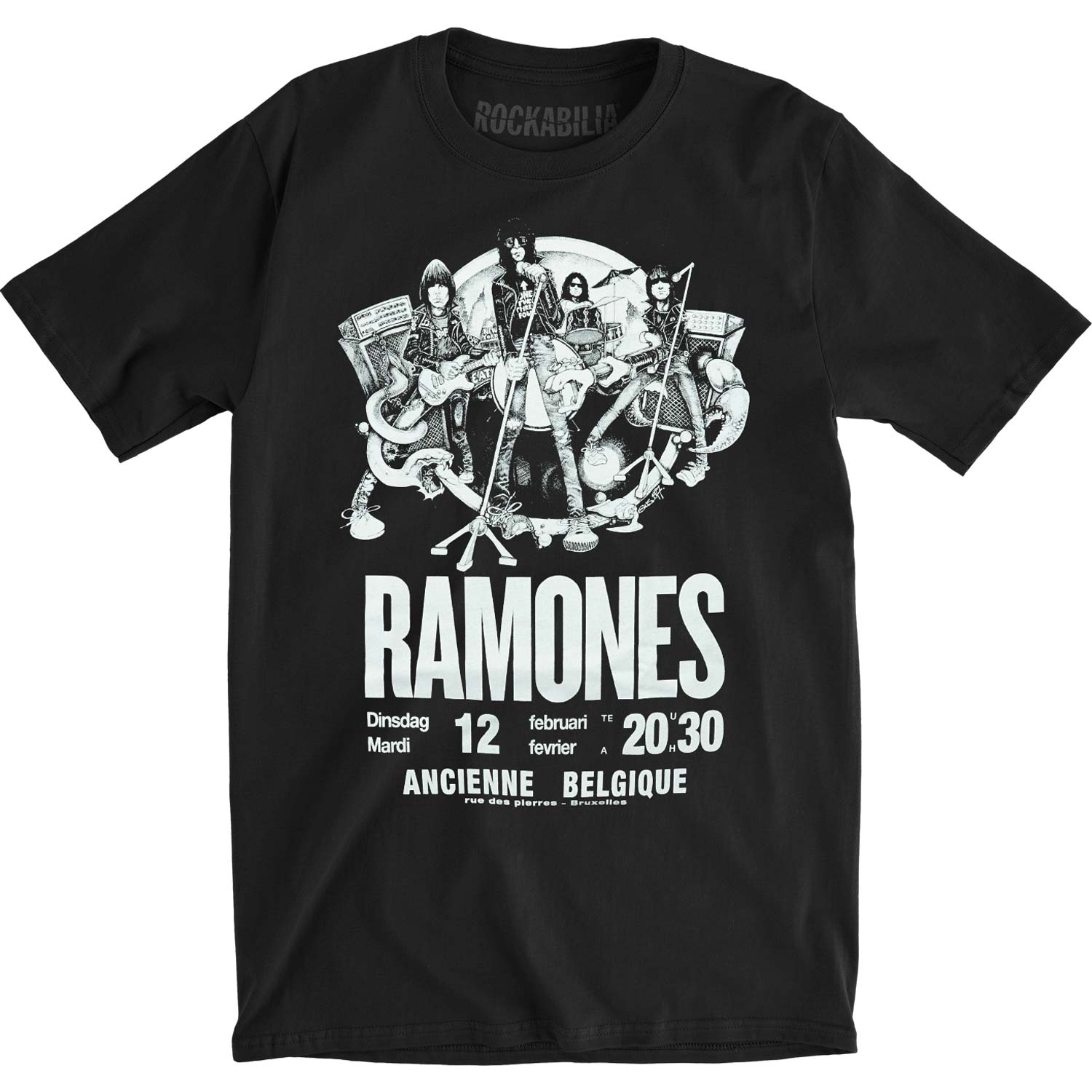 Ramones Belgique Eco-Tee Vintage T-shirt Front