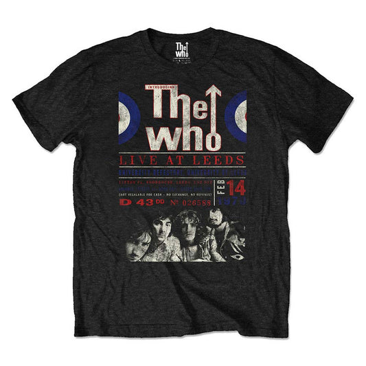 Who Live At Leeds '70 Eco-Tee Vintage T-shirt Front