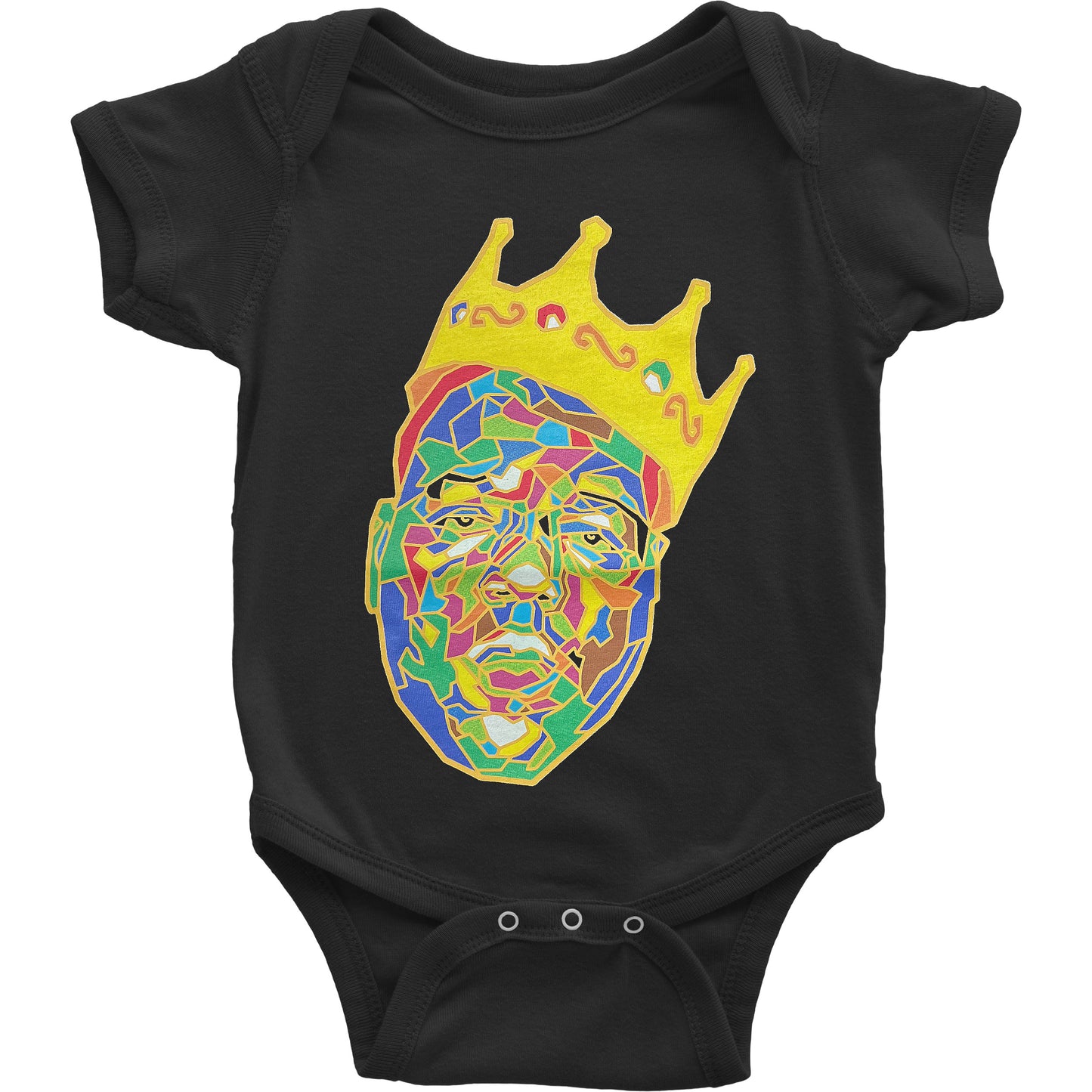 Notorious B.I.G. Crown Kids Baby Grow Bodysuit Front