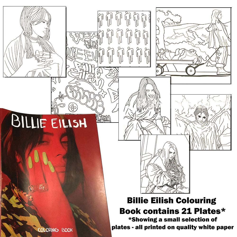 Billie Eilish Billie Coloring Book Front