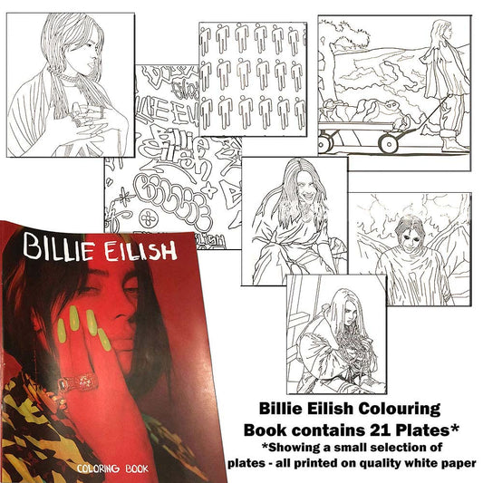 Billie Eilish Billie Coloring Book Front