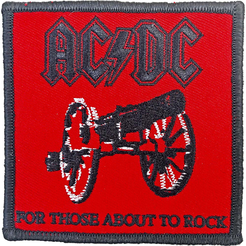 AC/DC For Those About To Rock Embroidered Patch Front