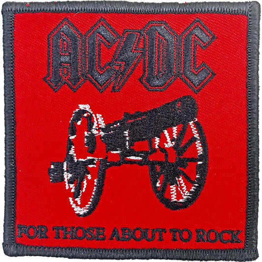 AC/DC For Those About To Rock Embroidered Patch Front