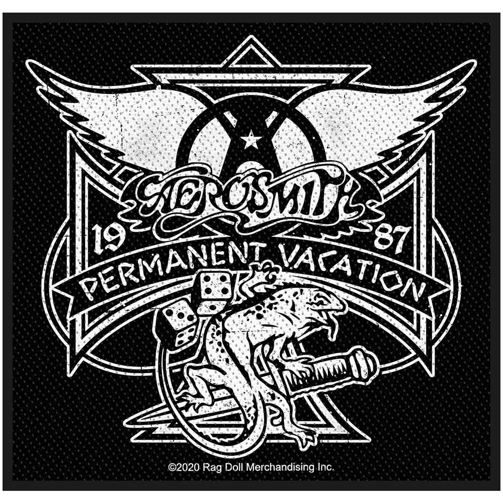 Aerosmith Permanent Vacation (Retail Pack) Woven Patch Front