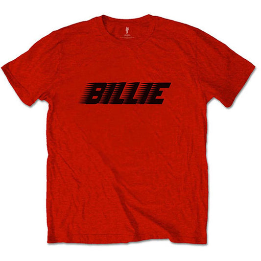 Billie Eilish Racer Logo & Blohsh (Back Print) Slim Fit T-shirt Front
