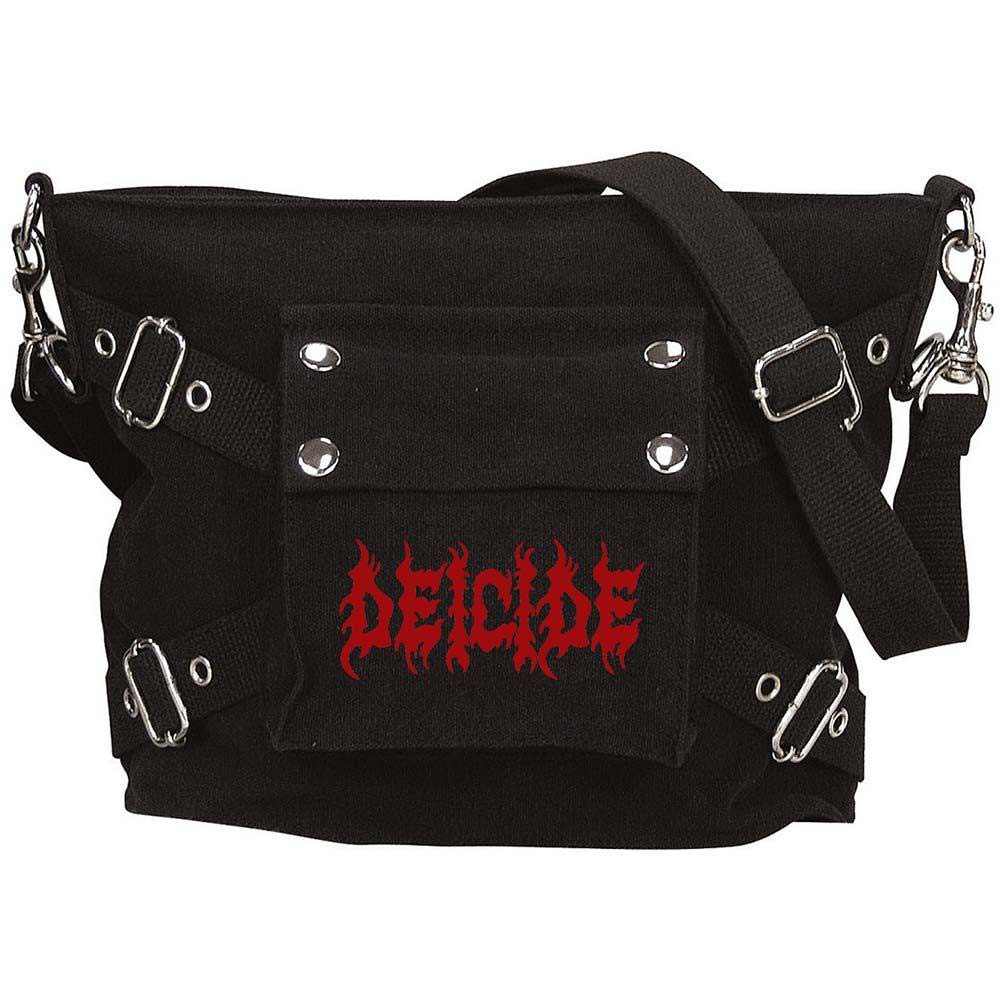 Deicide Vintage Logo Canvas Bag Messenger Bag Front