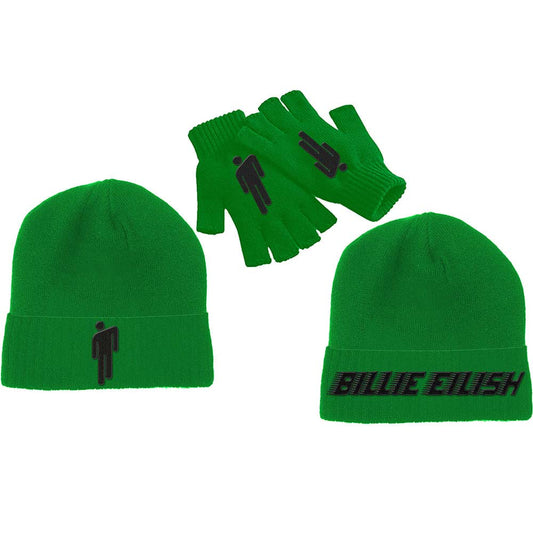 Billie Eilish Blohsh Hat & Glove Set Beanie Front