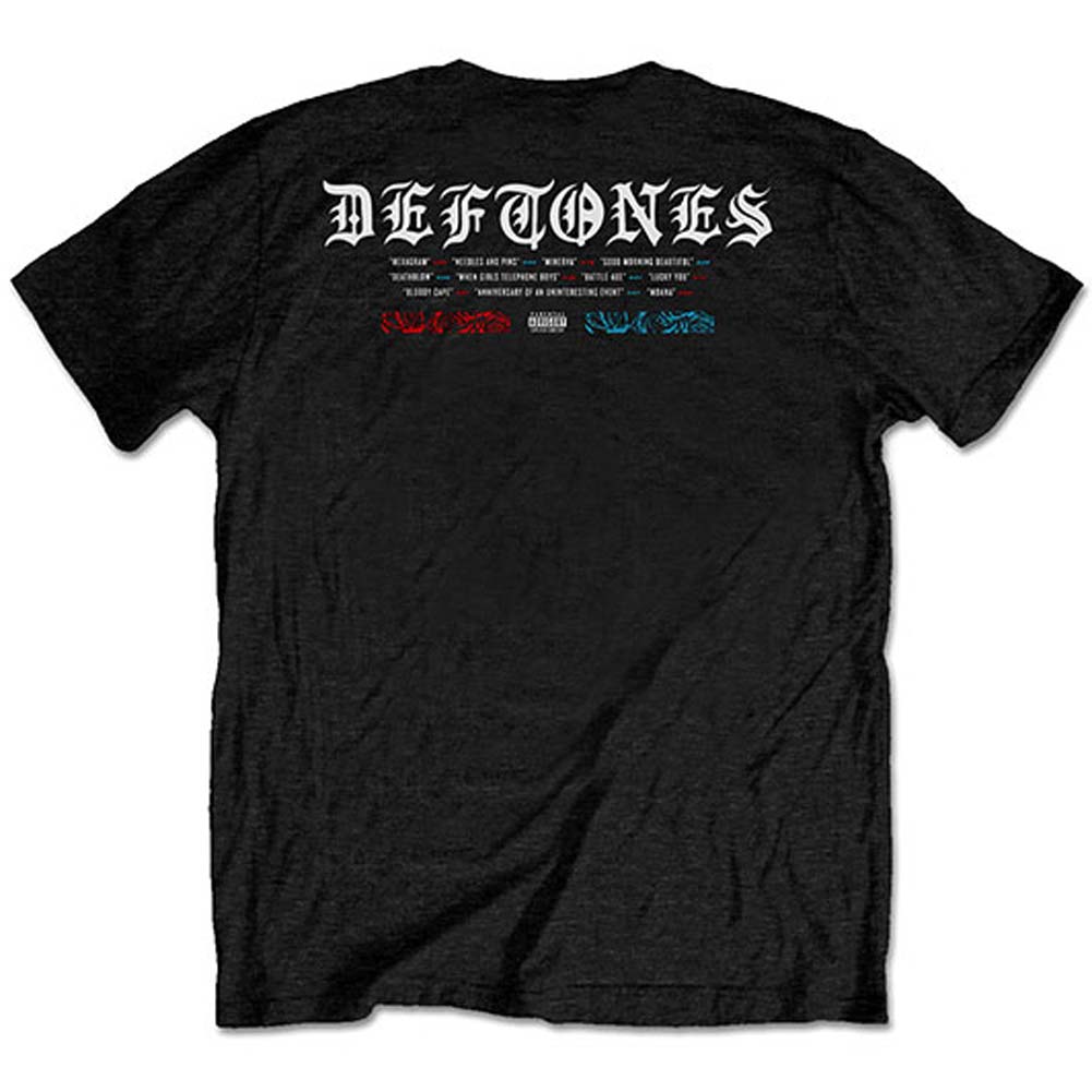 Deftones Static Skull (Back Print) Slim Fit T-shirt Back