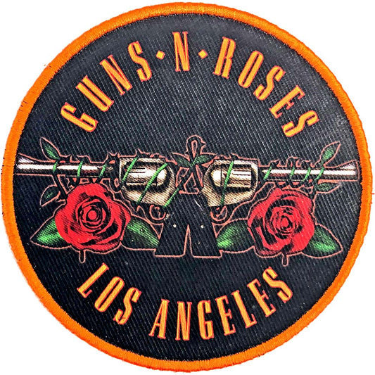 Guns N Roses Los Angeles Orange Embroidered Patch Front