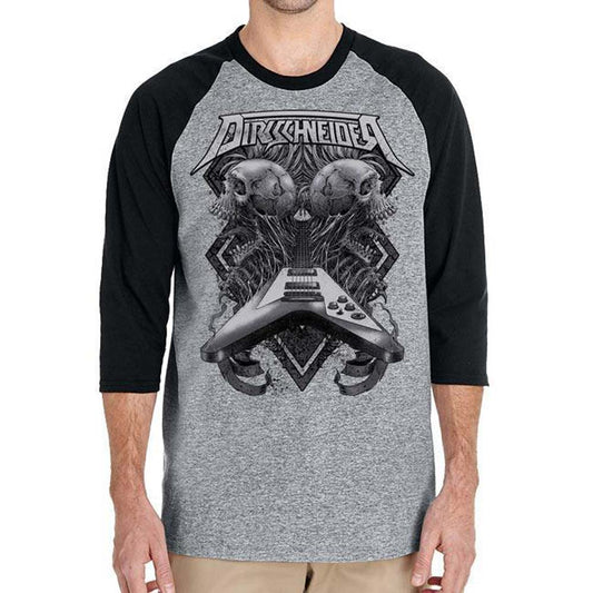 Dirkschneider Flying V Raglan Baseball Jersey Front