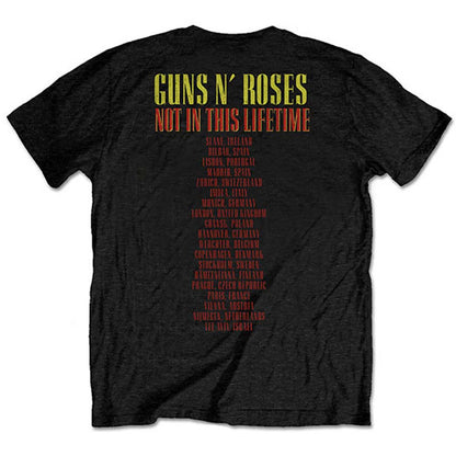 Guns N Roses Pistols & Roses (Back Print) Slim Fit T-shirt Back