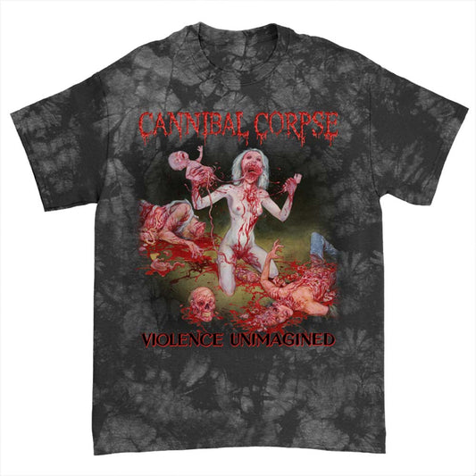 Cannibal Corpse Violence Unimagined Uncensored Black Crystal Dynamite Tie Dye T-shirt Front
