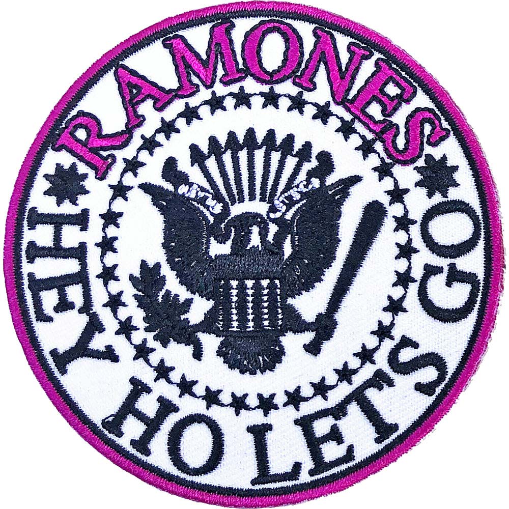 Ramones Hey Ho Let's Go V. 1 Embroidered Patch Front