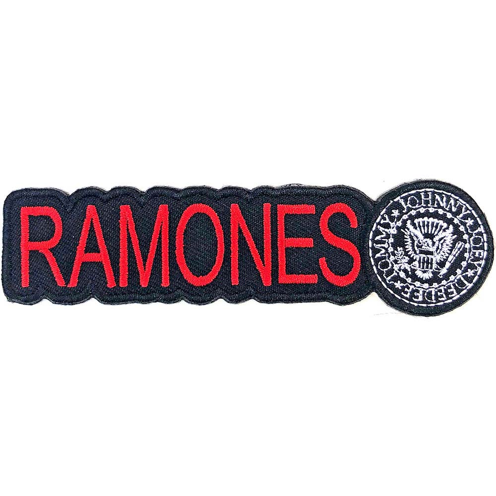 Ramones Logo & Seal Embroidered Patch Front