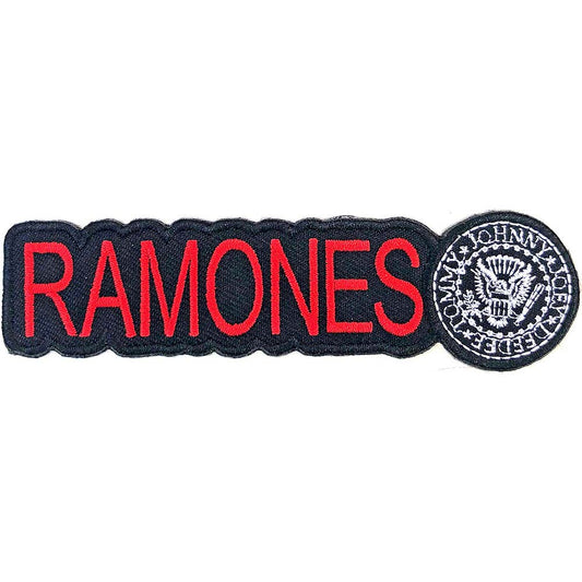 Ramones Logo & Seal Embroidered Patch Front