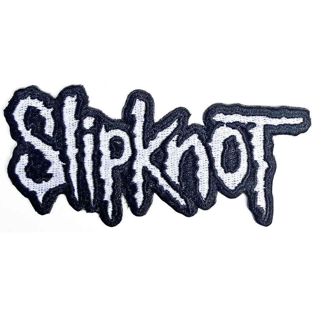 Slipknot Cut-Out Logo Black Border Embroidered Patch Front