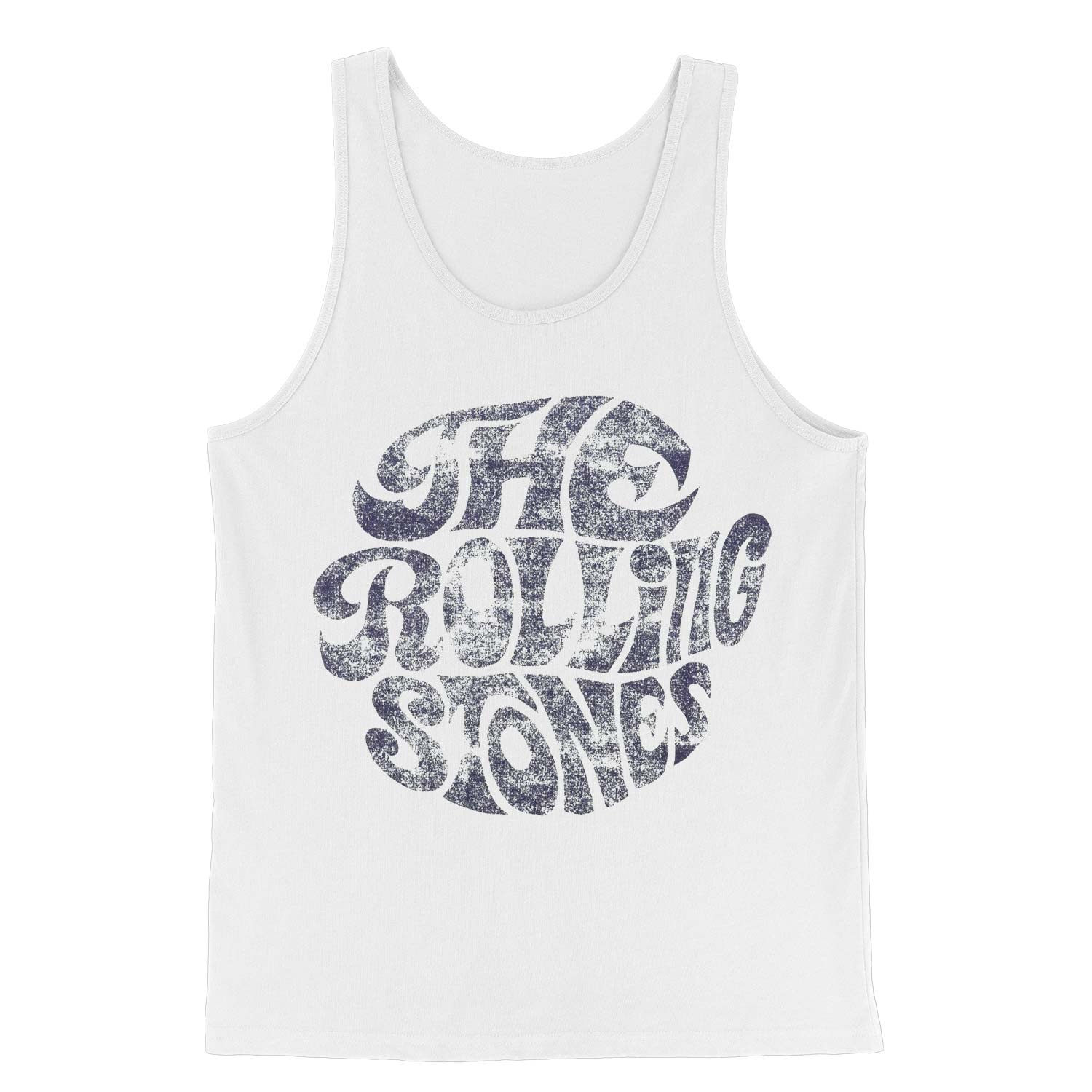 Rolling Stones Vintage 70s Logo Mens Tank Front